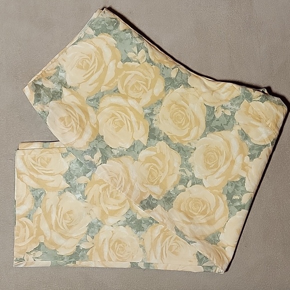 Cottagecore Jones New York Country Capri Yellow Rose Pants Size 12 EUC - Picture 2 of 9